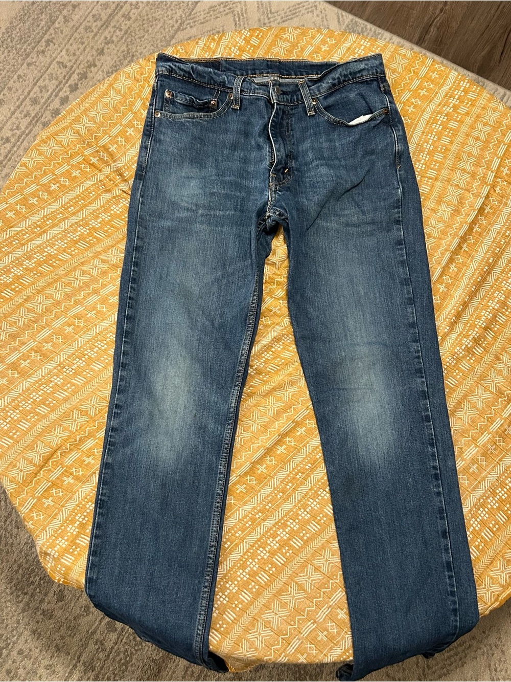 Levi's 511 Mens distressed Blue Straight Leg Jeans